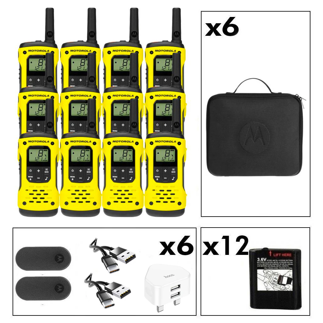 Motorola TLKR T92 Twelve Pack License-Free Walkie Talkies - Image 9