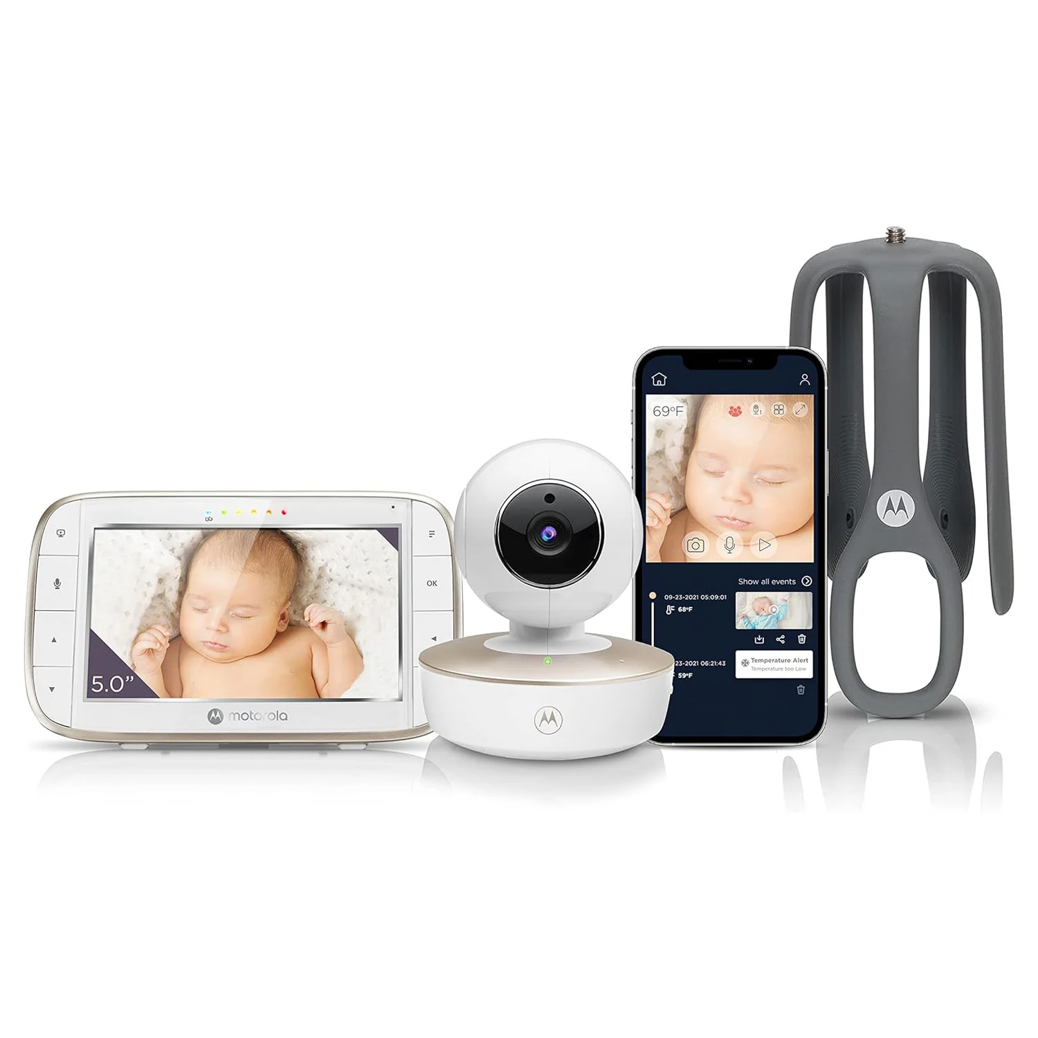 Motorola VM855 5.0" Portable Wifi Video Baby Monitor - Image 7