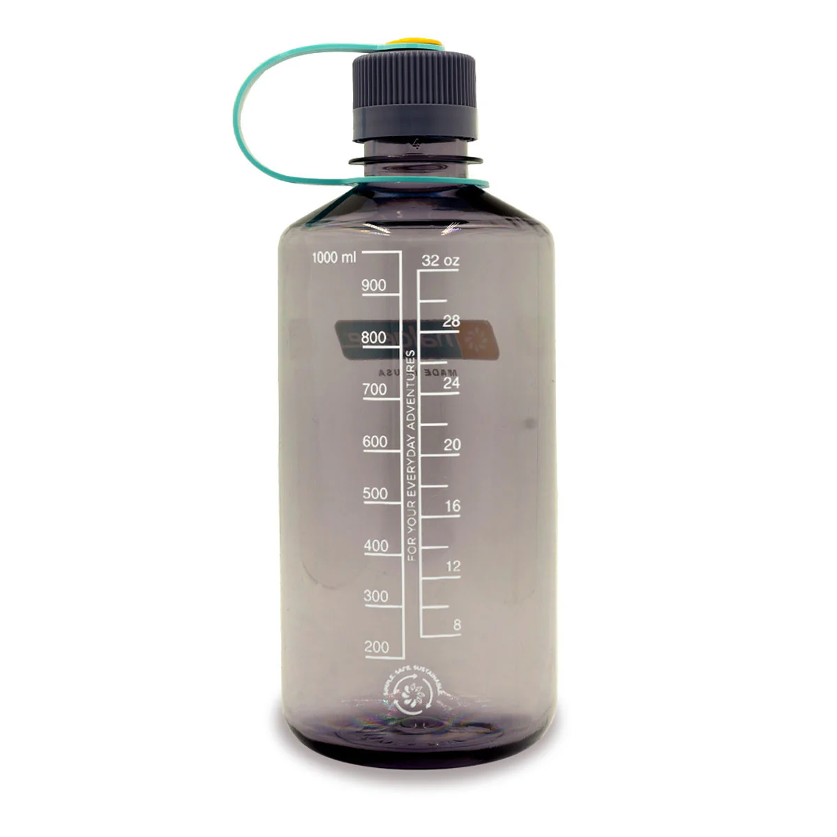 Nalgene Narrow Mouth 1L Tritan Sustain Water Bottle - Aubergine - Image 2