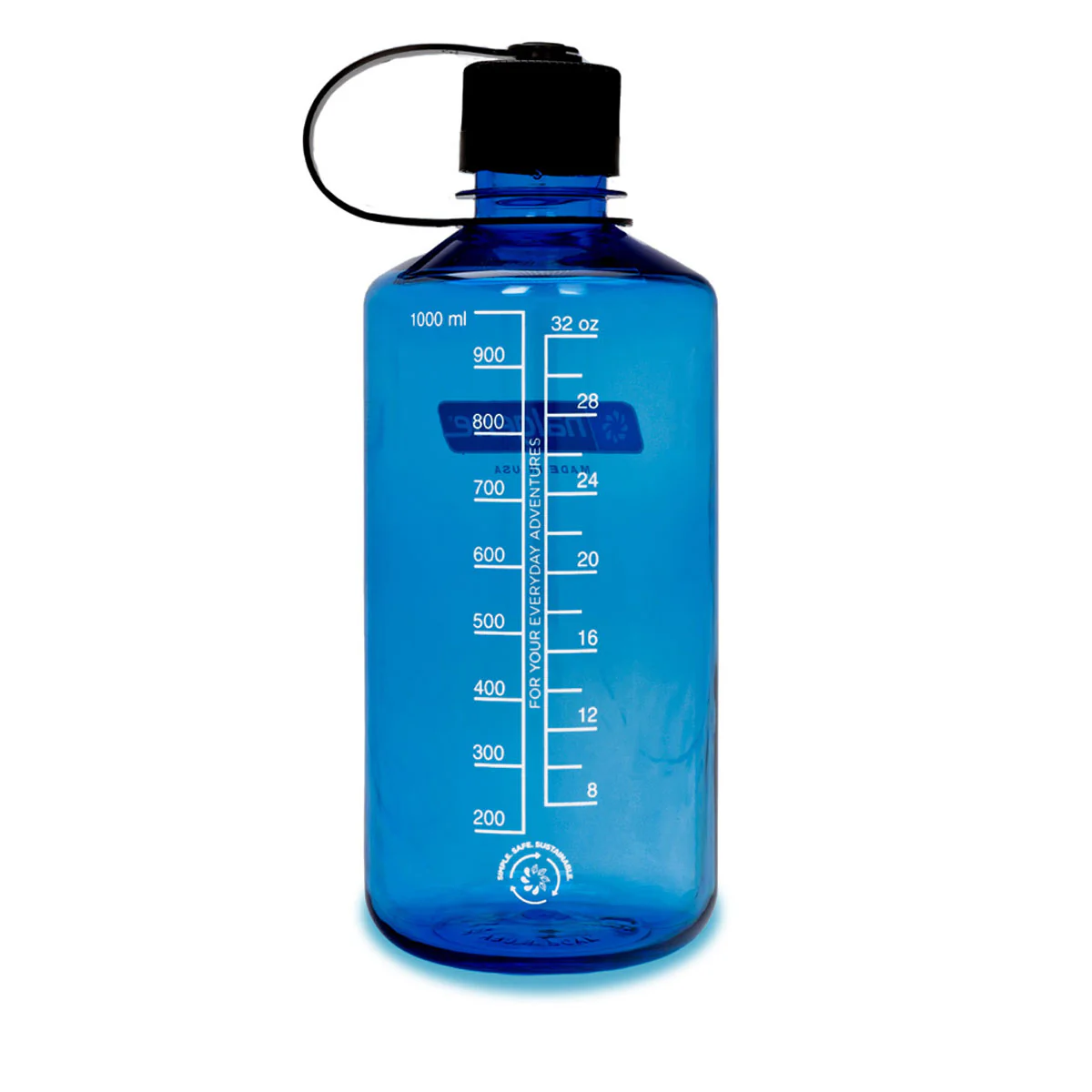Nalgene Narrow Mouth 1L Tritan Sustain Water Bottle - Slate Blue - Image 2