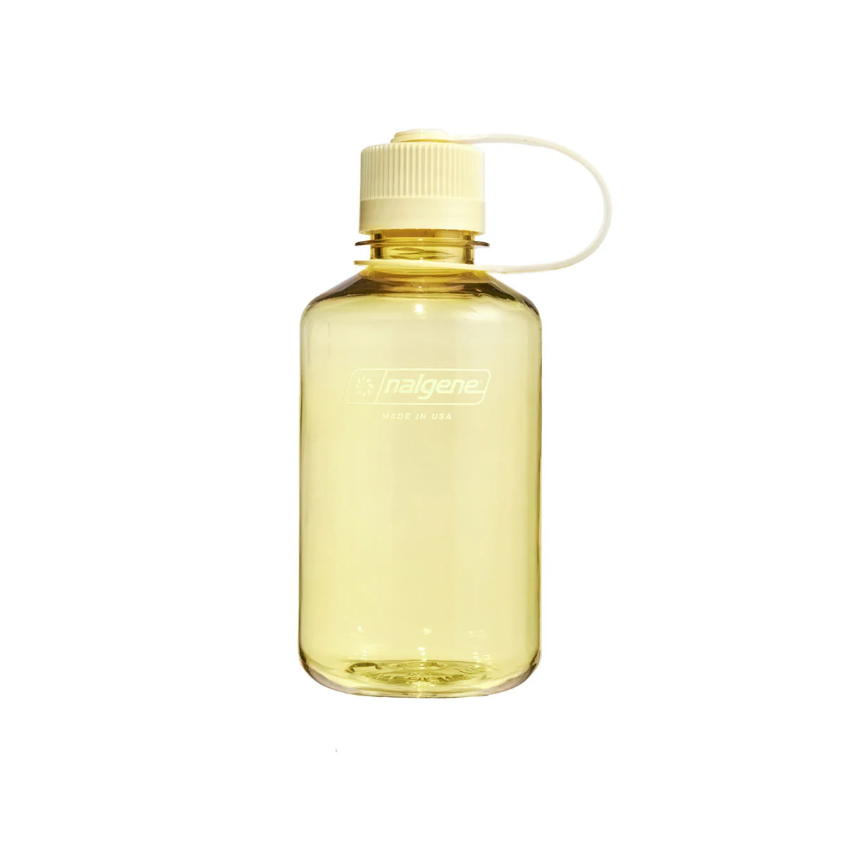 Nalgene Narrow Mouth 500ml Tritan Sustain Water Bottle - Butter Monochrome
