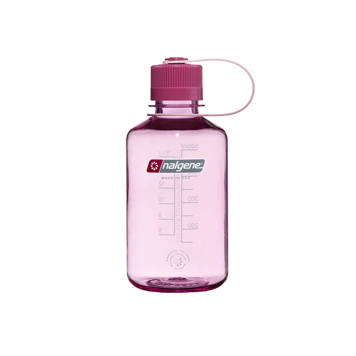Nalgene Narrow Mouth 500ml Tritan Sustain Water Bottle - Cosmo