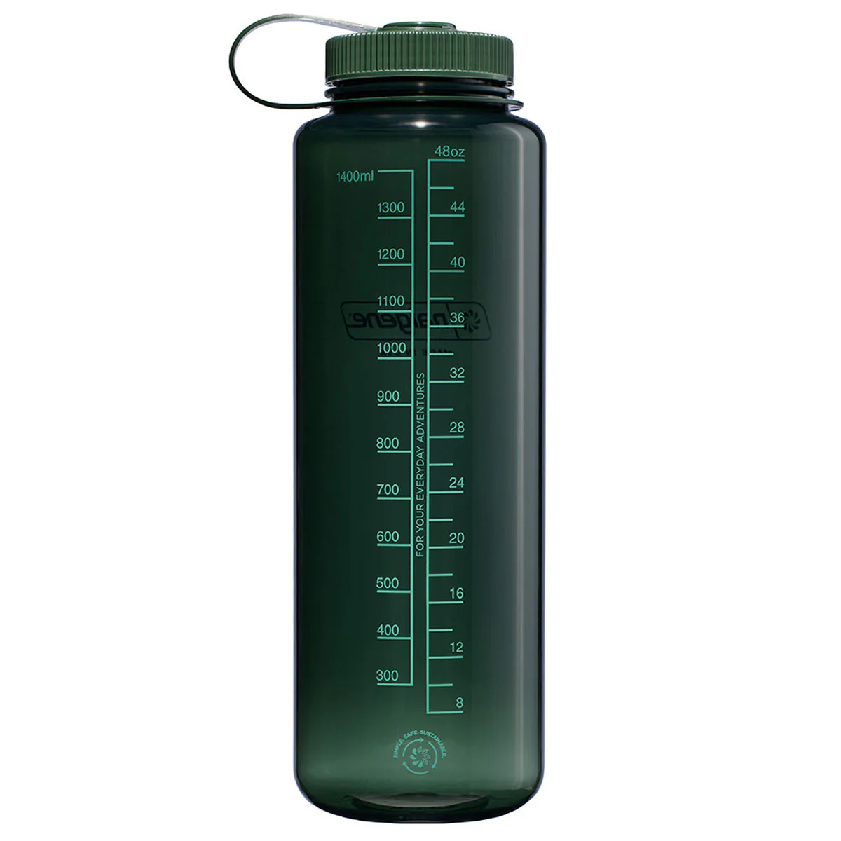 Nalgene Wide Mouth 1.5L Silo Tritan Sustain Water Bottle - Jade - Image 2