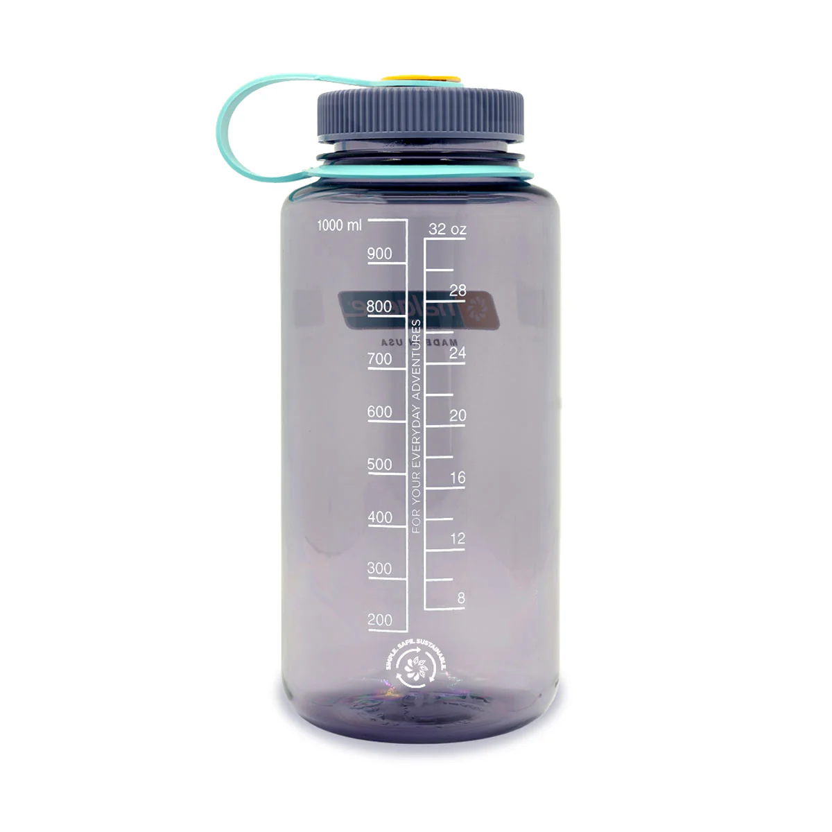 Nalgene Wide Mouth 1L Tritan Sustain Water Bottle - Aubergine - Image 2