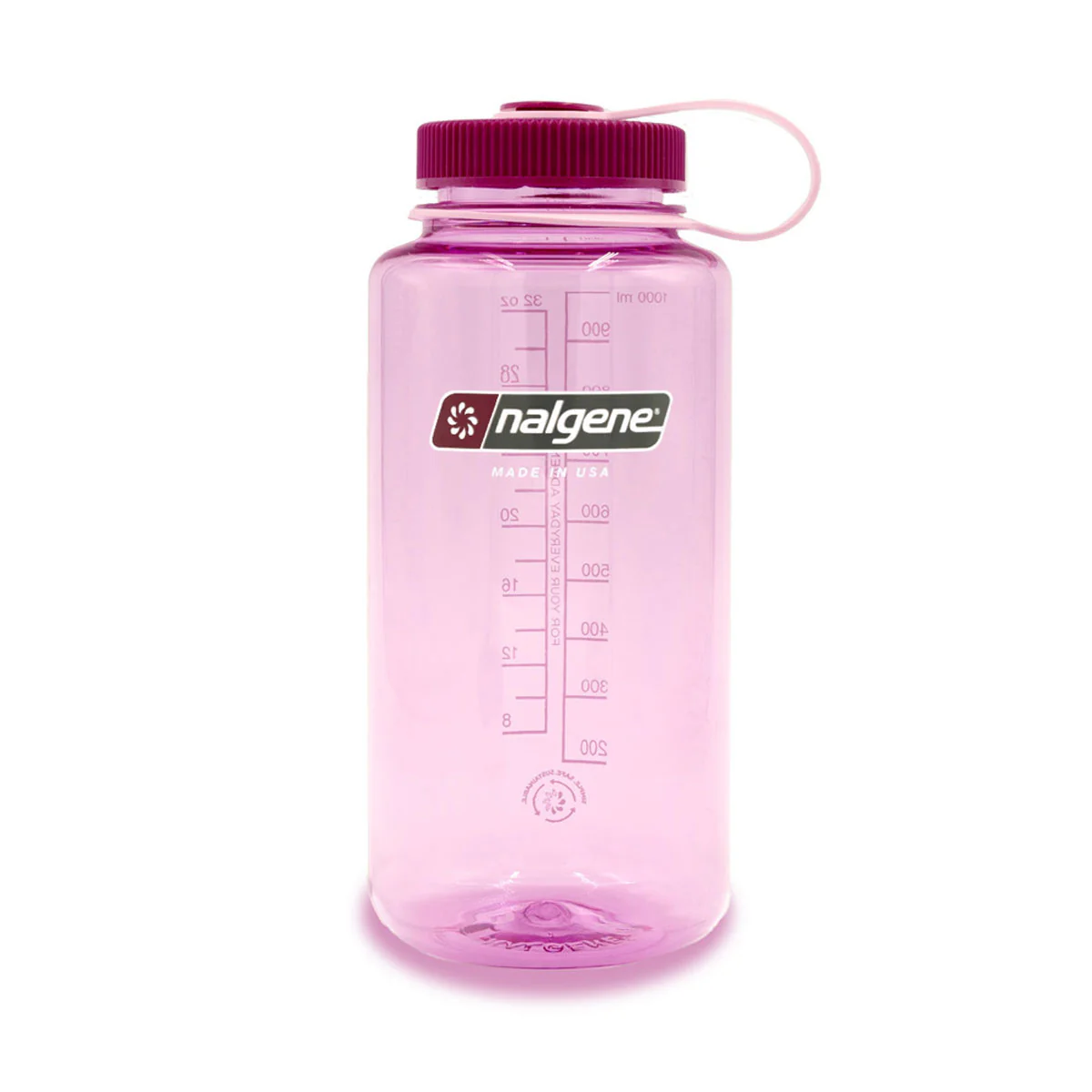 Nalgene Wide Mouth 1L Tritan Sustain Water Bottle - Cosmo