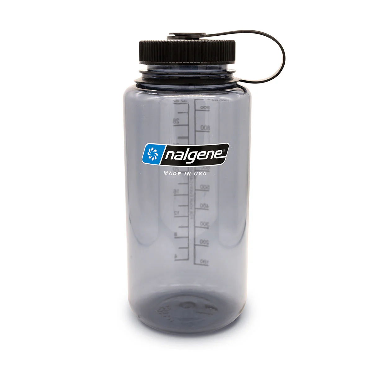 Nalgene Wide Mouth 1L Tritan Sustain Water Bottle - Grey (Black Cap)