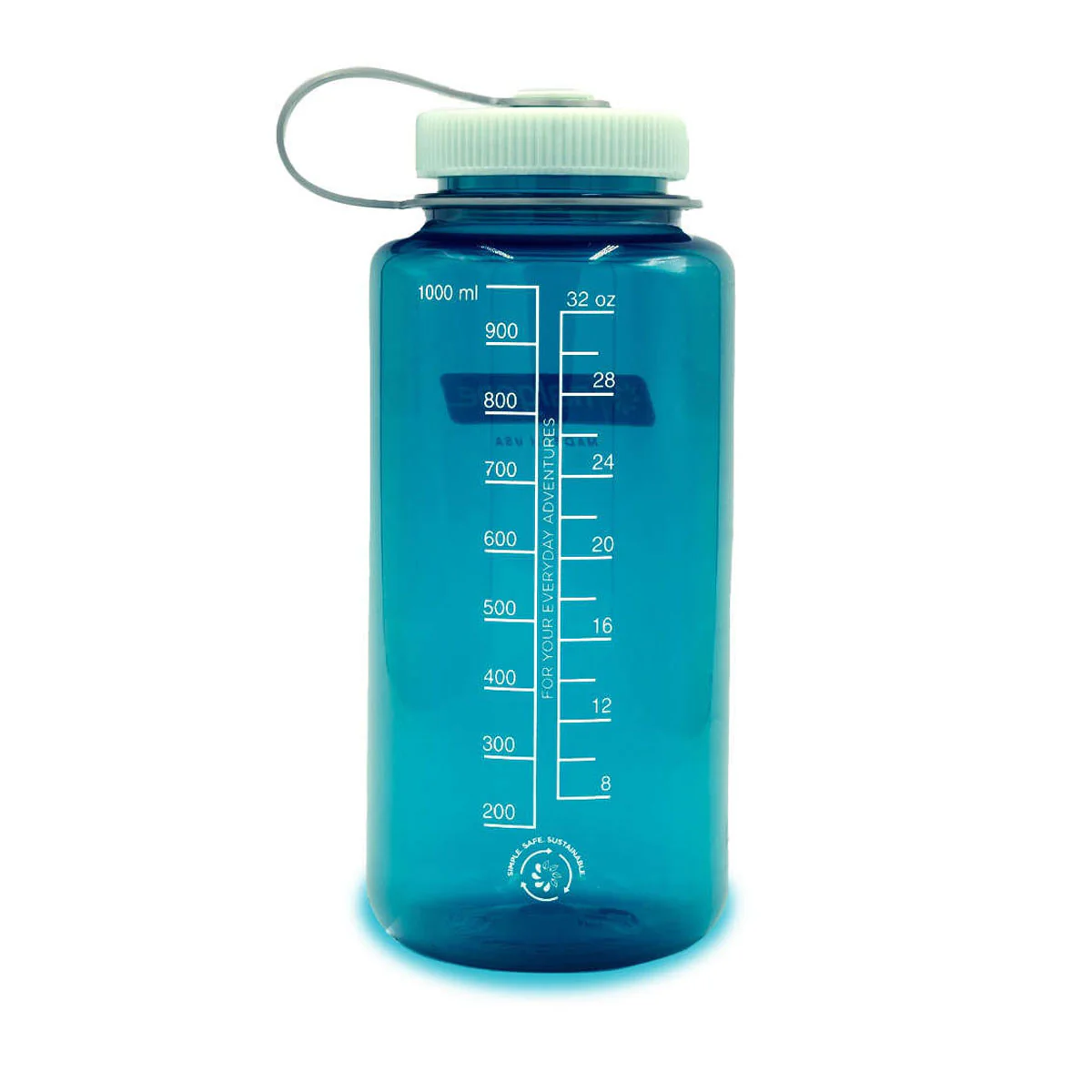 Nalgene Wide Mouth 1L Tritan Sustain Water Bottle - Trout Green - Image 2