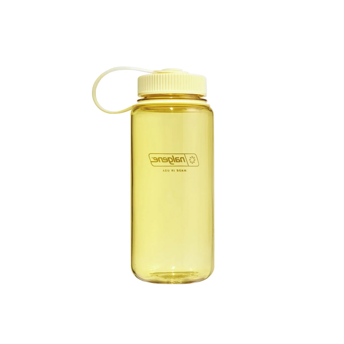 Nalgene Wide Mouth 500ml Tritan Sustain Water Bottle - Butter Monochrome - Image 2