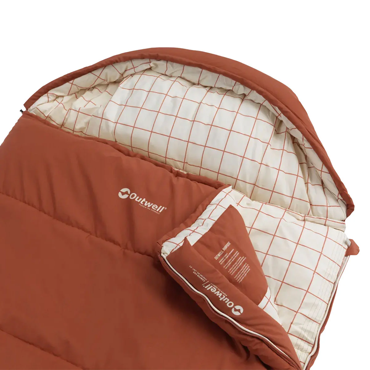 Outwell Camper Lux Sleeping Bag - Red - Image 3