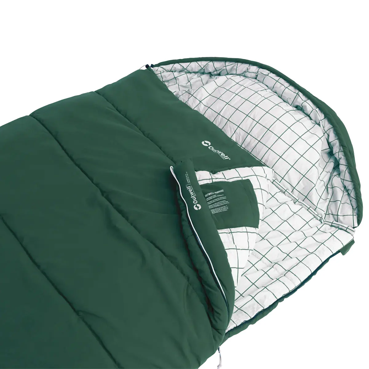 Outwell Camper Lux XL Sleeping Bag - Green - Image 3