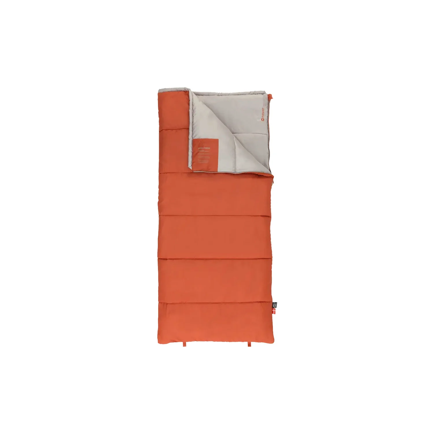 Outwell Champ Kids Sleeping Bag - Burnt Red - Image 2