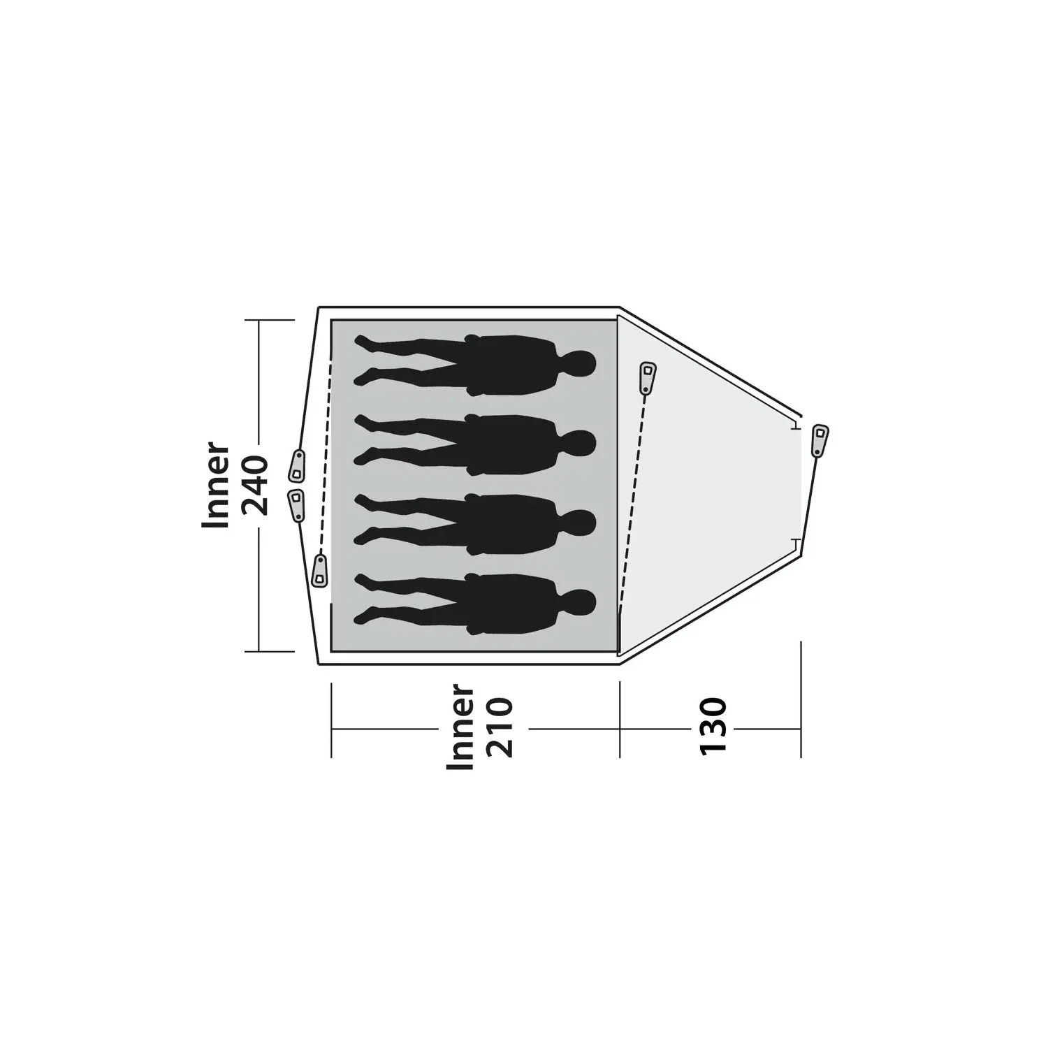 Outwell Cloud 4 Tent, 4-Person - Image 12