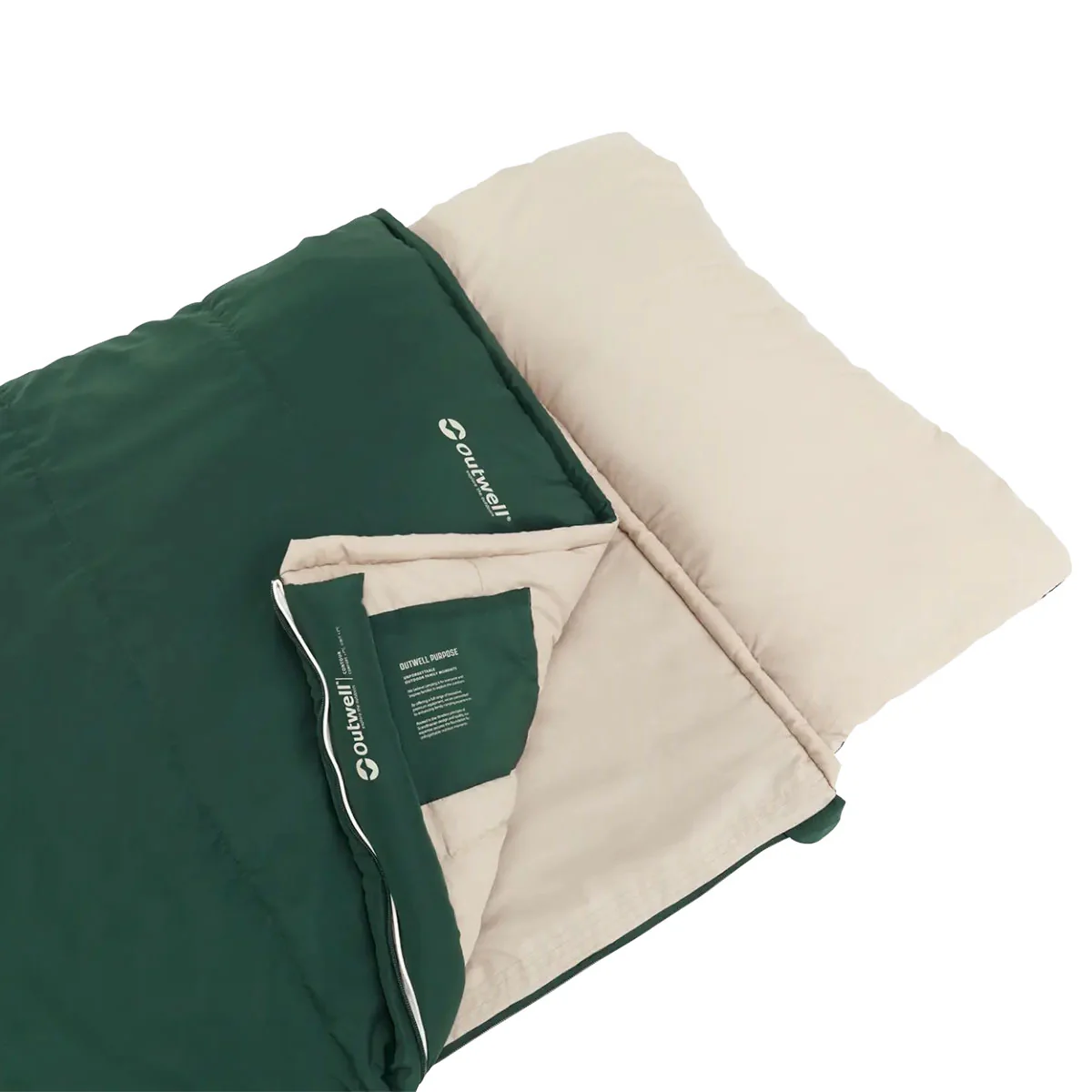 Outwell Contour Prime Sleeping Bag - Green - Image 3