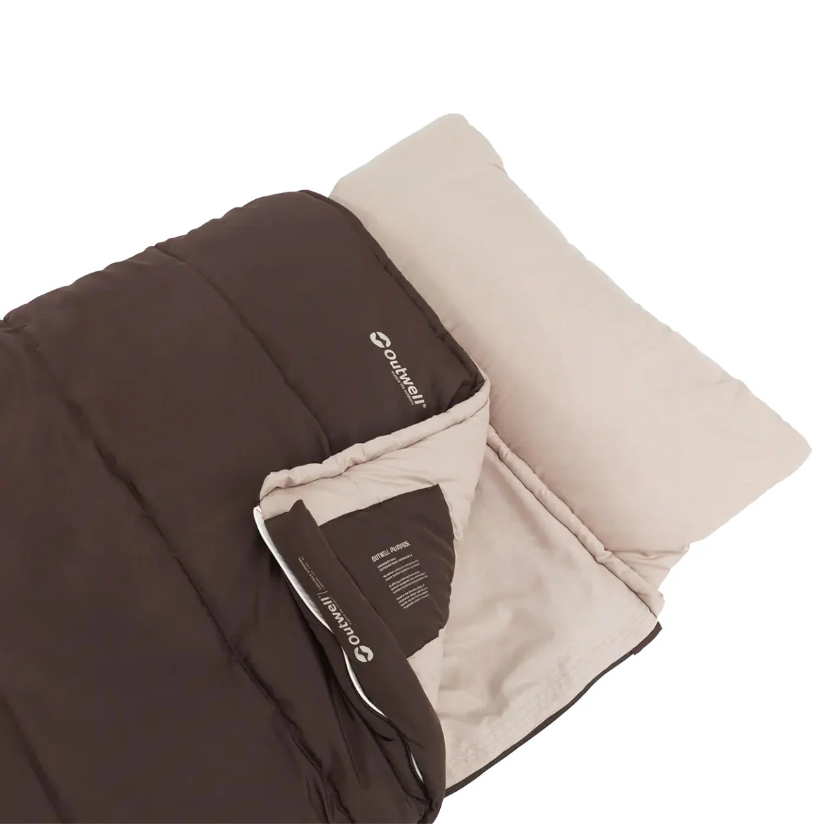 Outwell Contour Supreme Sleeping Bag - Brown - Image 3