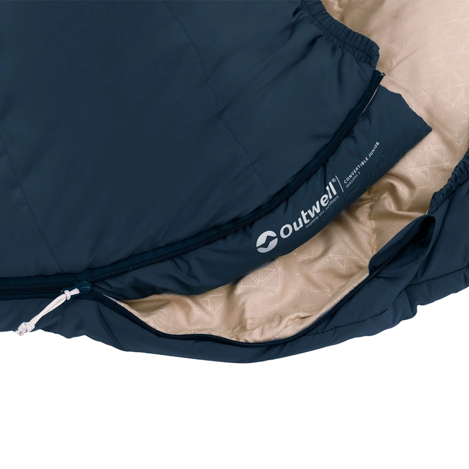 Outwell Convertible Junior Sleeping Bag - Blue Lake - Image 5