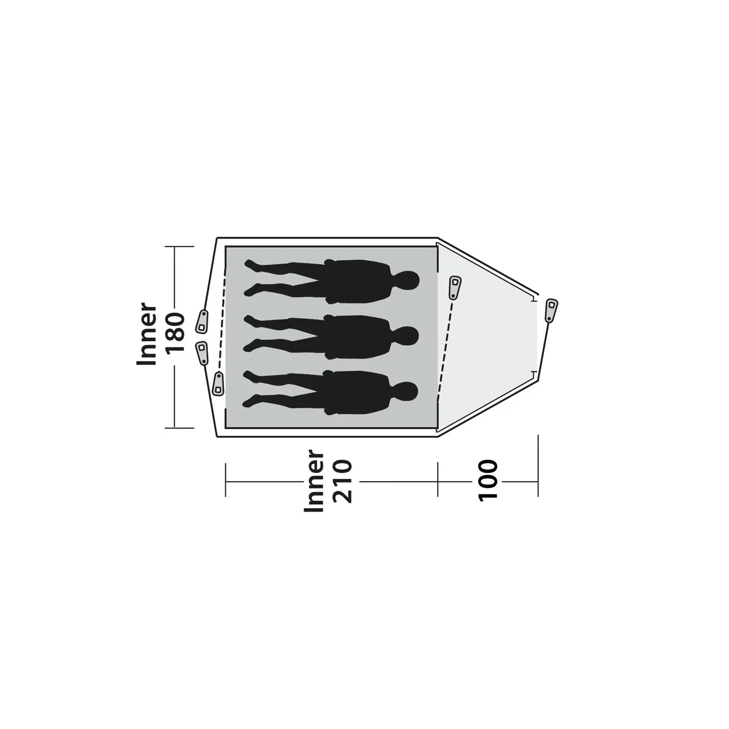 Outwell Earth 3 Plus Tent, 3-Person - Image 12