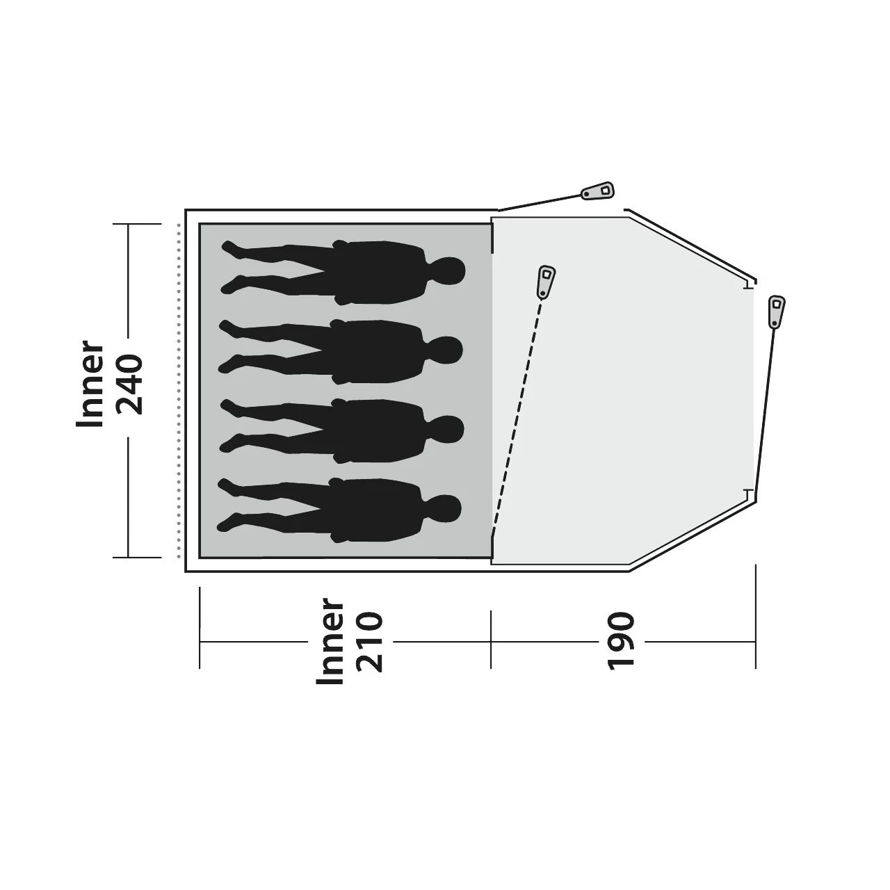 Outwell Earth 4 4-Person Tent - Image 4