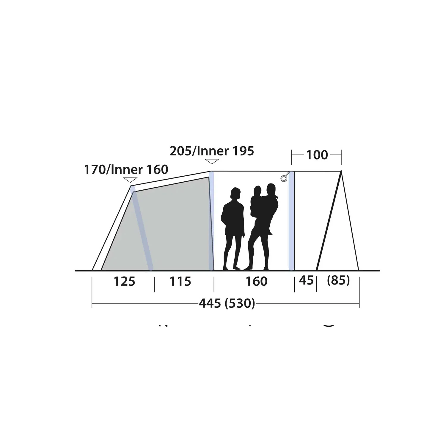 Outwell Monterey 5 Air 5-Person Tent - Image 12