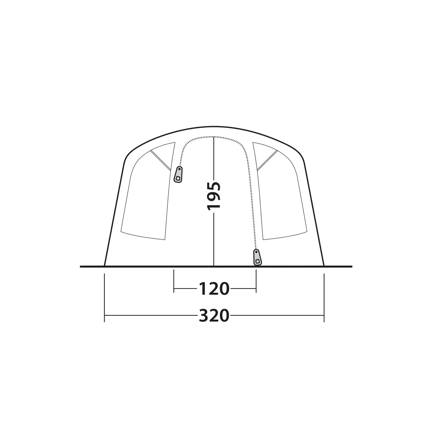 Outwell Monterey 5 Air 5-Person Tent - Image 13
