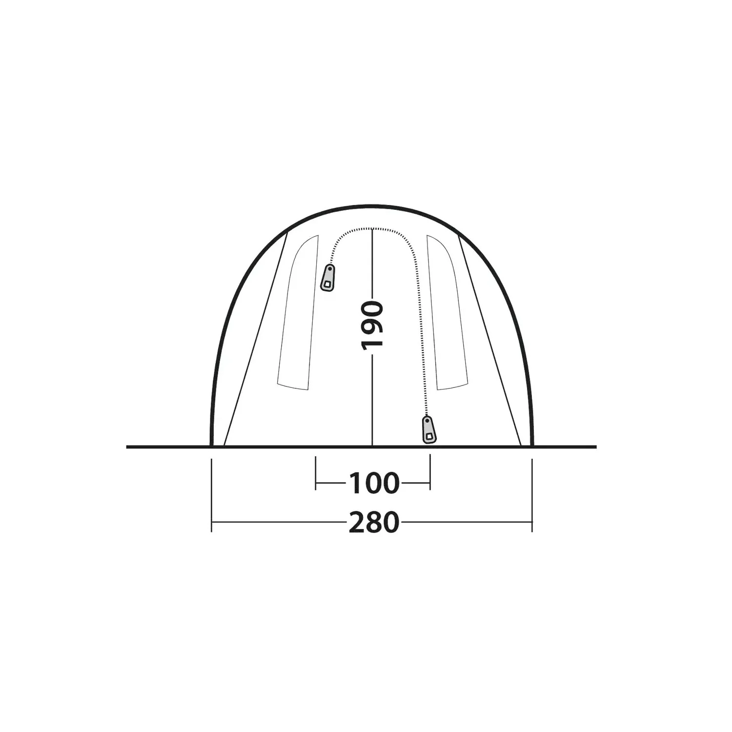Outwell Rockwell 4 4-Person Tent - Image 12