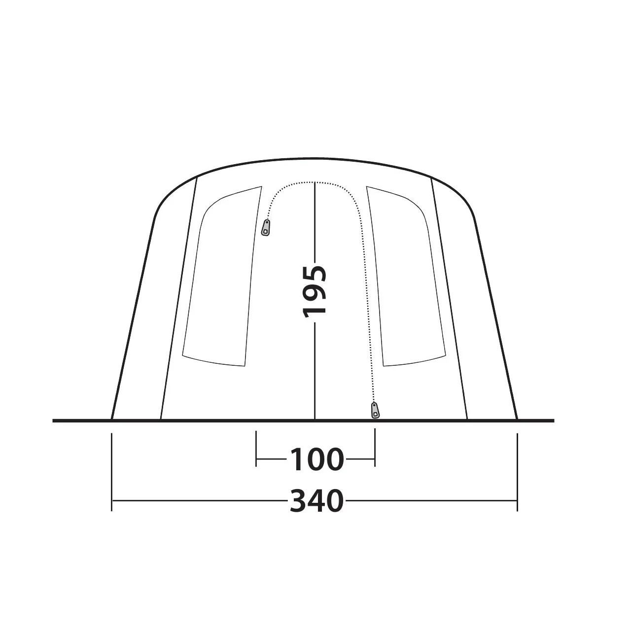 Outwell Stonehill 5 Air Tent, 5-Person - Image 6