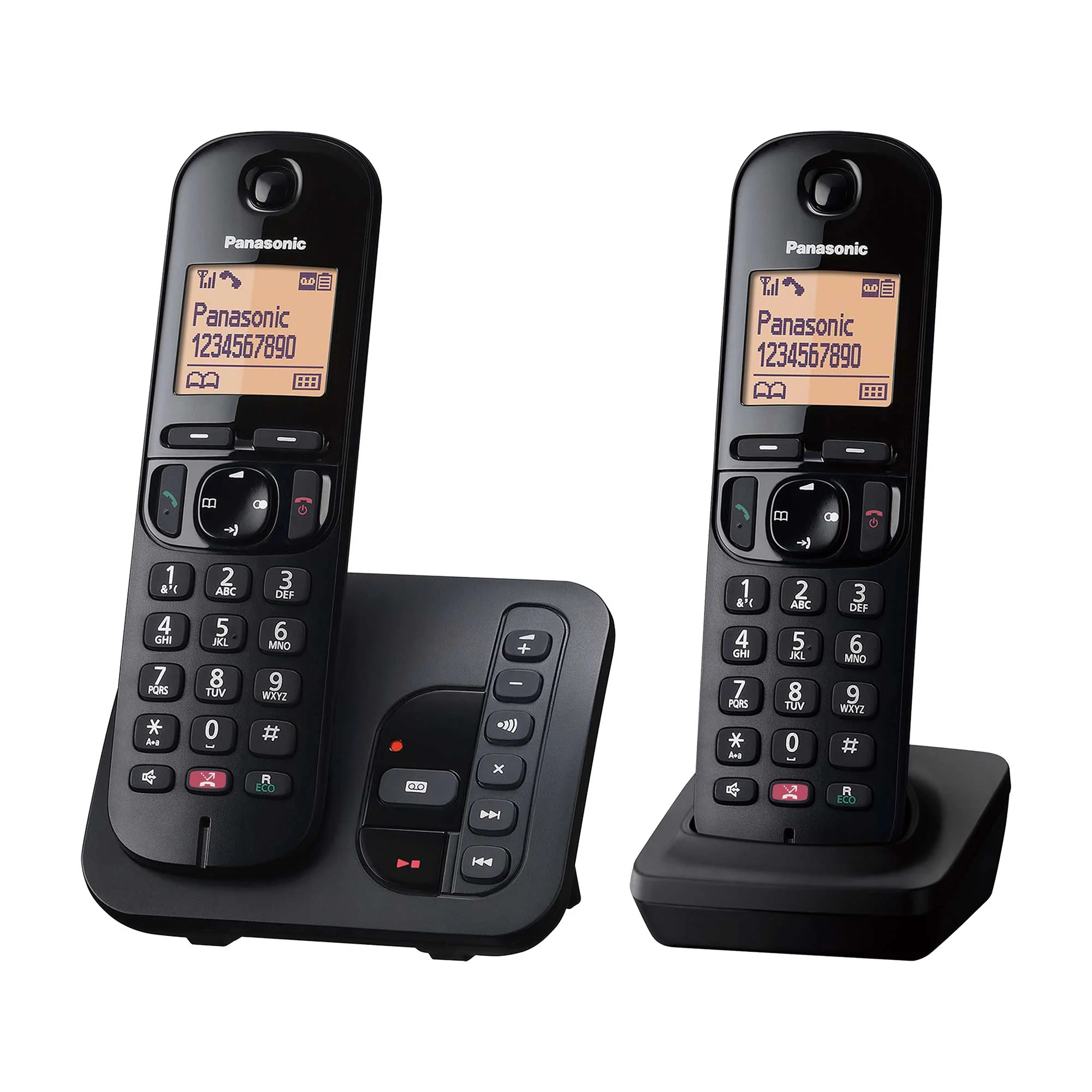 Panasonic KX-TGC262EB Cordless Phone, Twin Handset with Answering Machine - Image 2