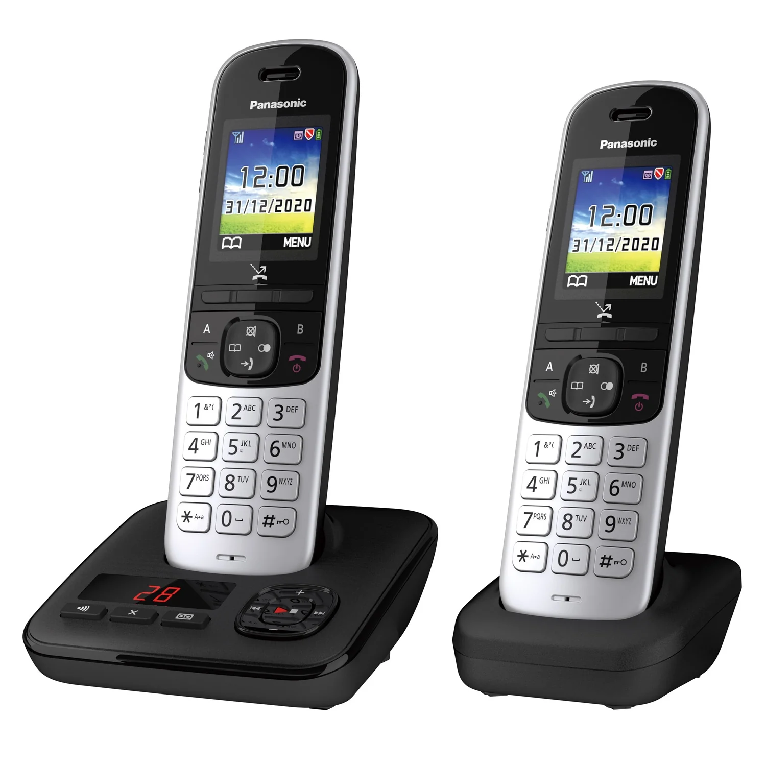 Panasonic KX-TGH722ES Digital Cordless Telephone with Automated Call Block and Answering Machine - Image 2