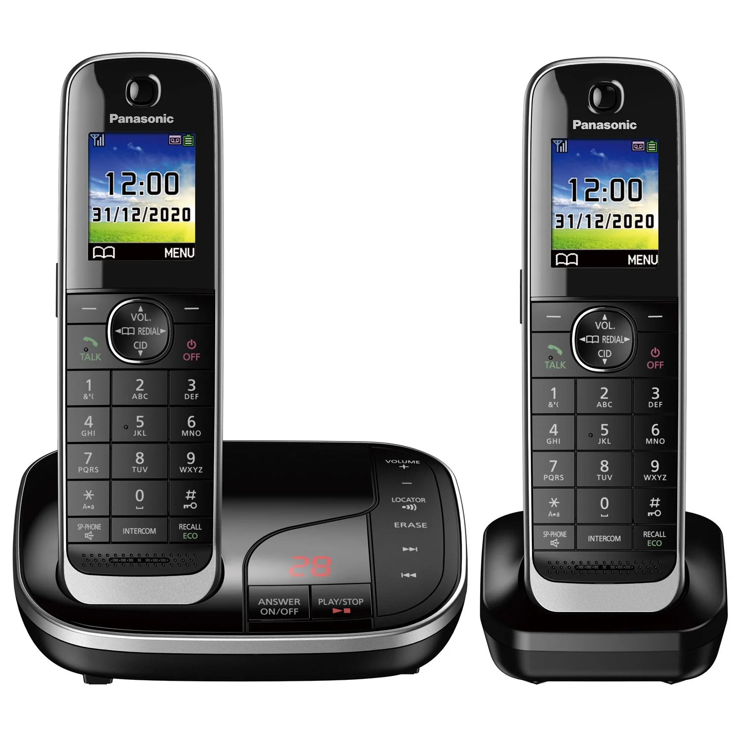 Panasonic KX-TGJ322EB Cordless Phone, Twin Handset with Nuisance Call Blocker - Image 2