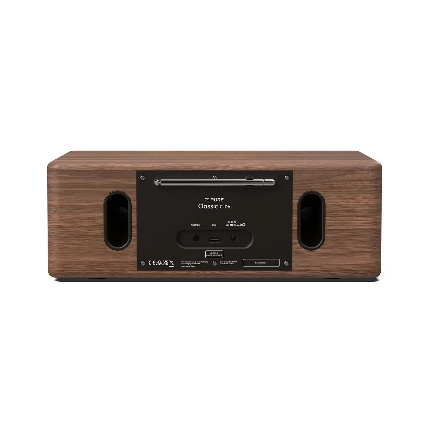 Pure Classic C-D6 DAB Radio in Black/Walnut - Image 3