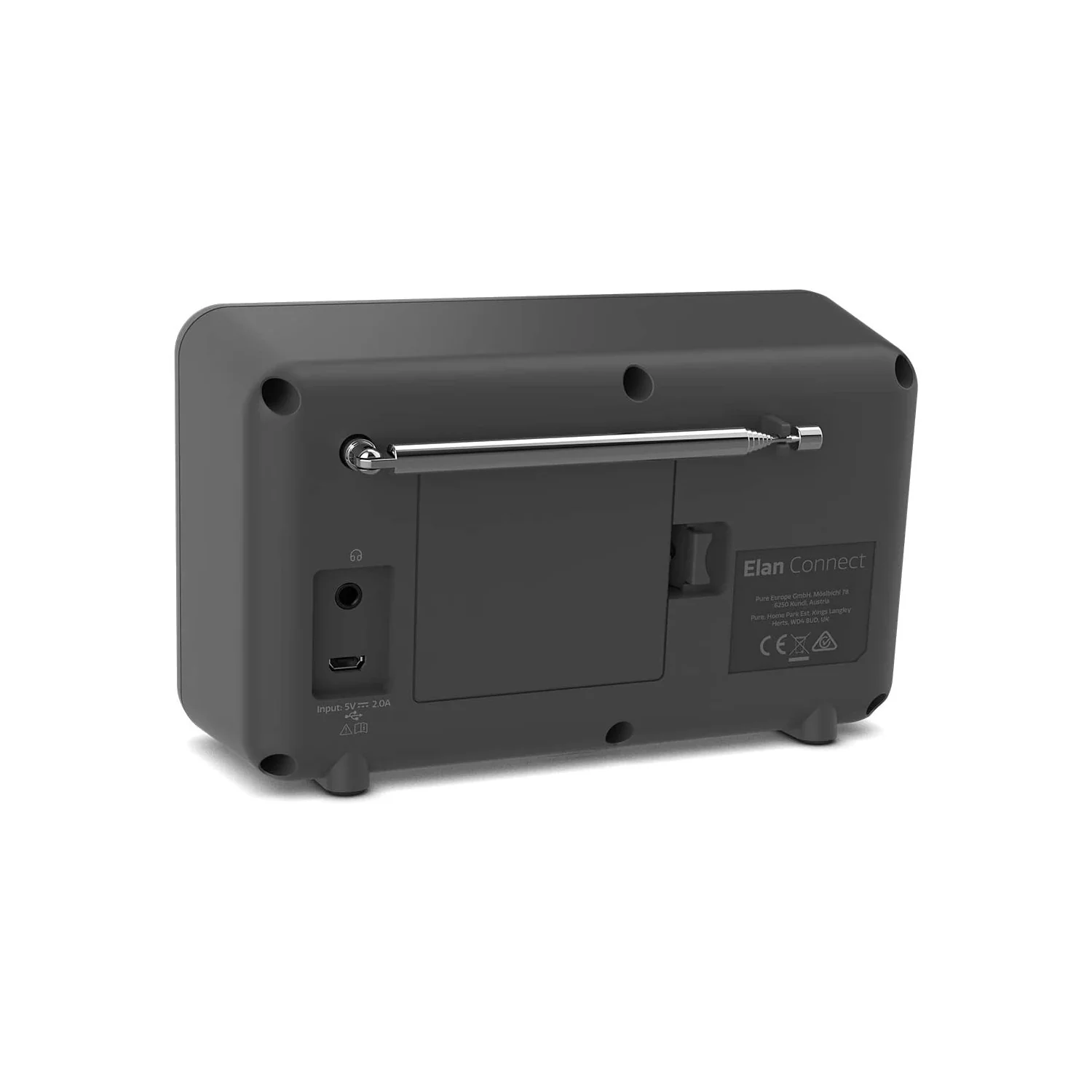 Pure Elan Connect DAB & Internet Radio with Bluetooth in Charcoal - Image 3