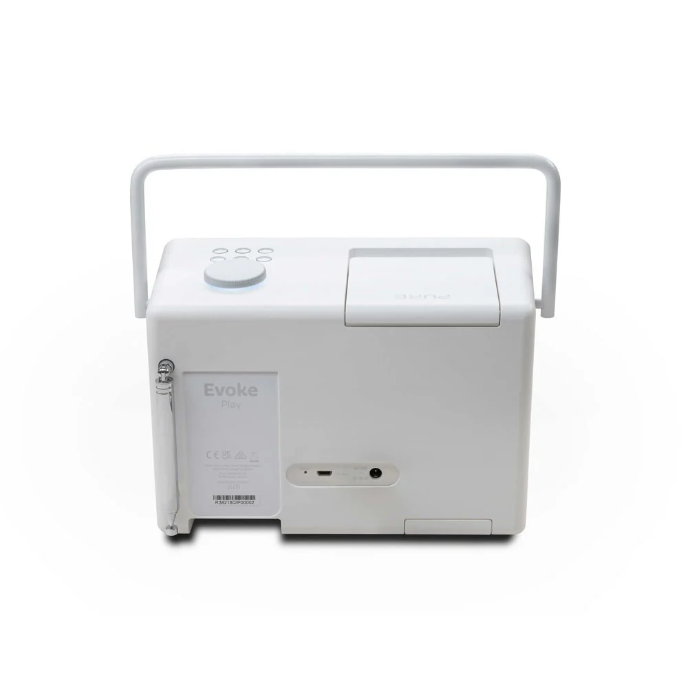 Pure Evoke Play DAB & Internet Radio with Bluetooth in Cotton White - Image 5