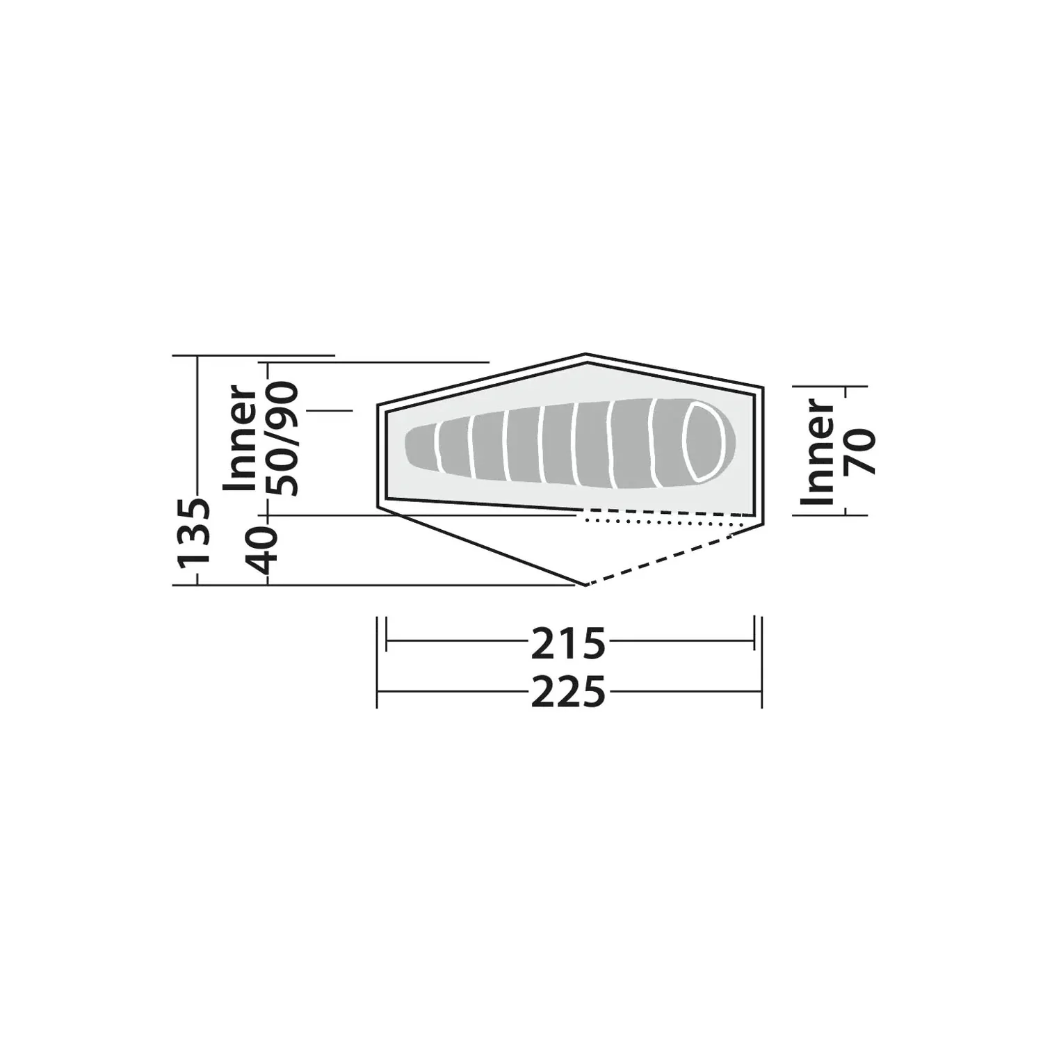Robens Chaser 1 LW Lightweight 1-Person Tent - Image 2