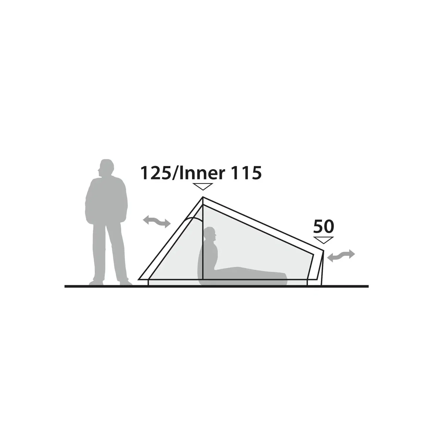 Robens Via 1 UL Lightweight Trekking Pole Tent, 1-Person - Image 7