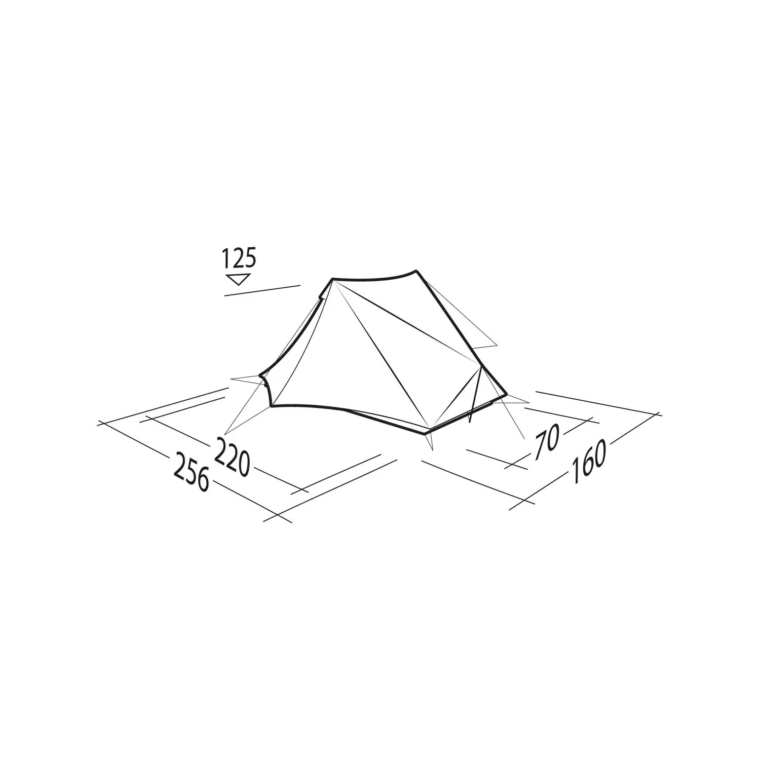 Robens Via 1 UL Lightweight Trekking Pole Tent, 1-Person - Image 8