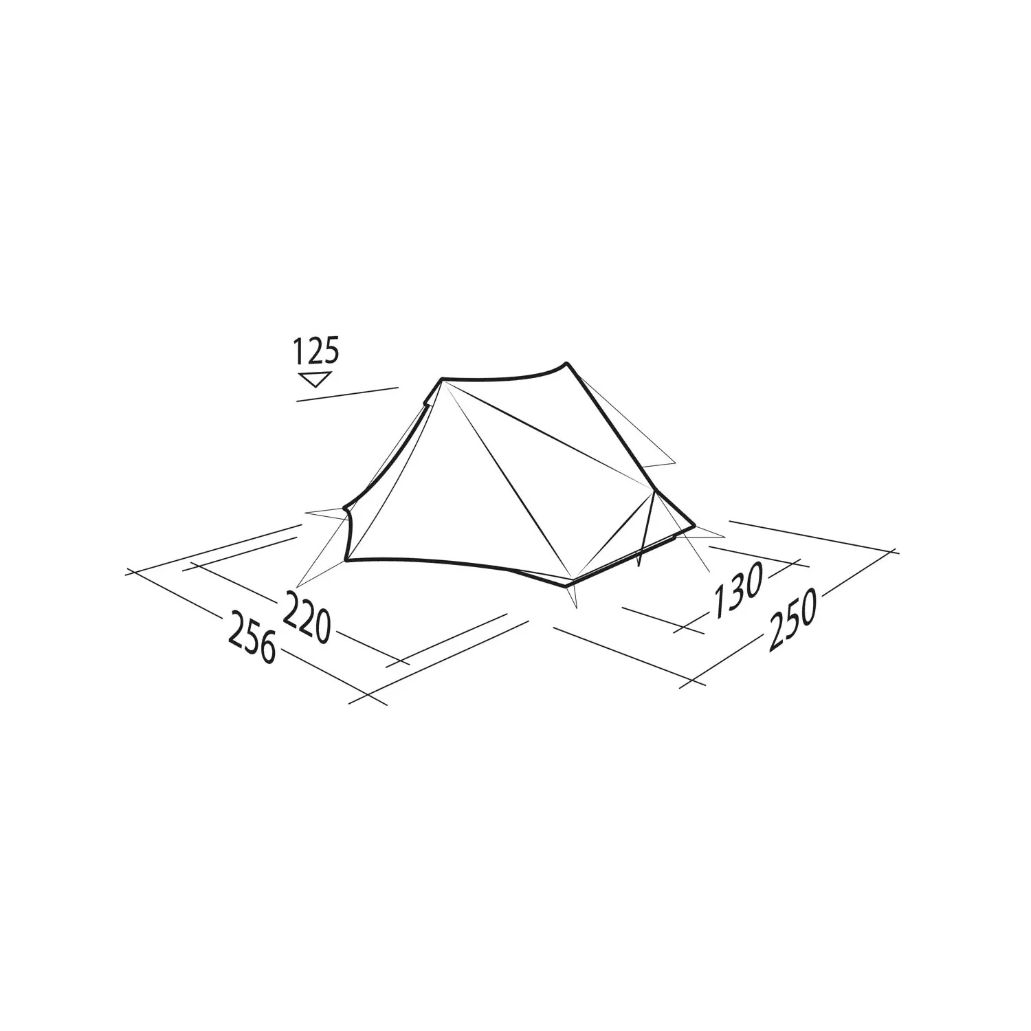 Robens Via 2 UL Lightweight Trekking Pole Tent, 2-Person - Image 5