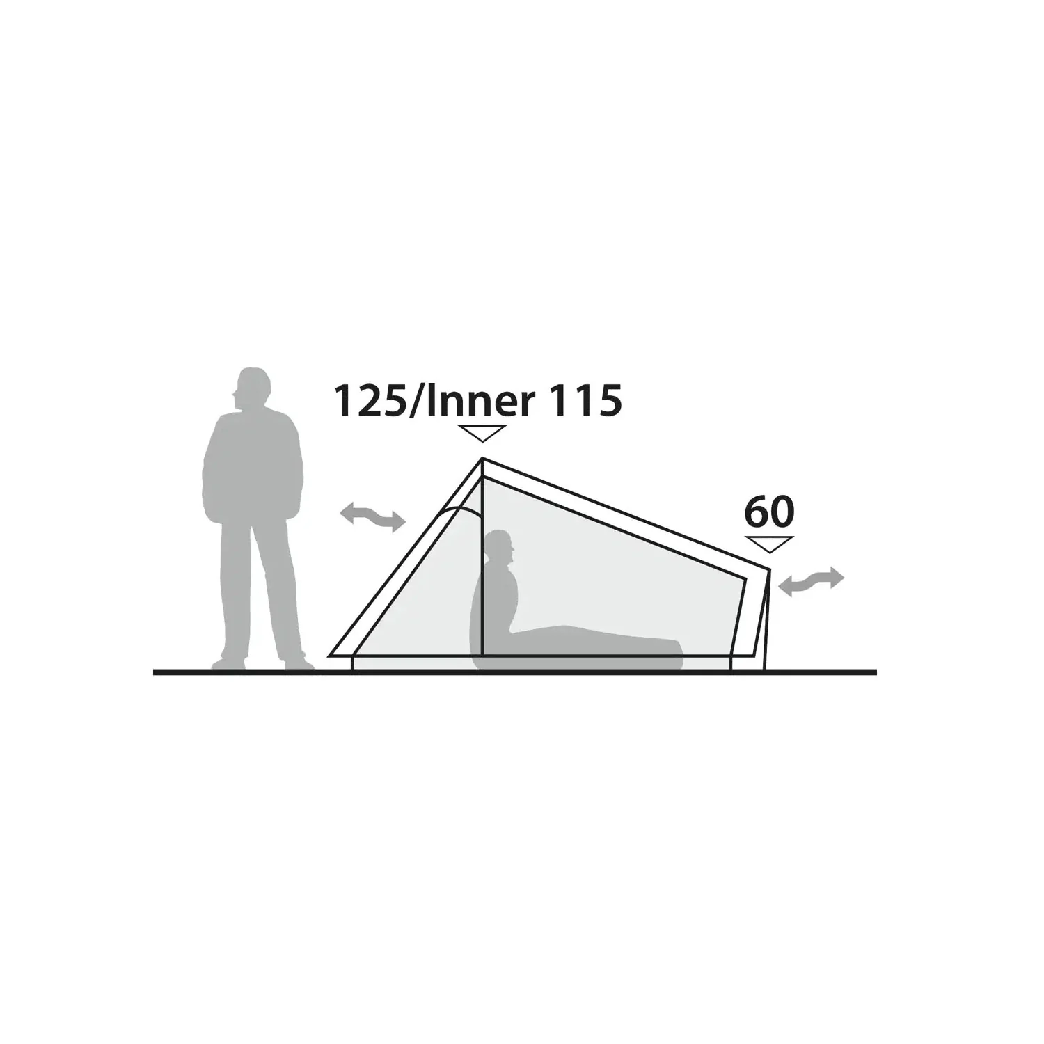 Robens Via 2 UL Lightweight Trekking Pole Tent, 2-Person - Image 6
