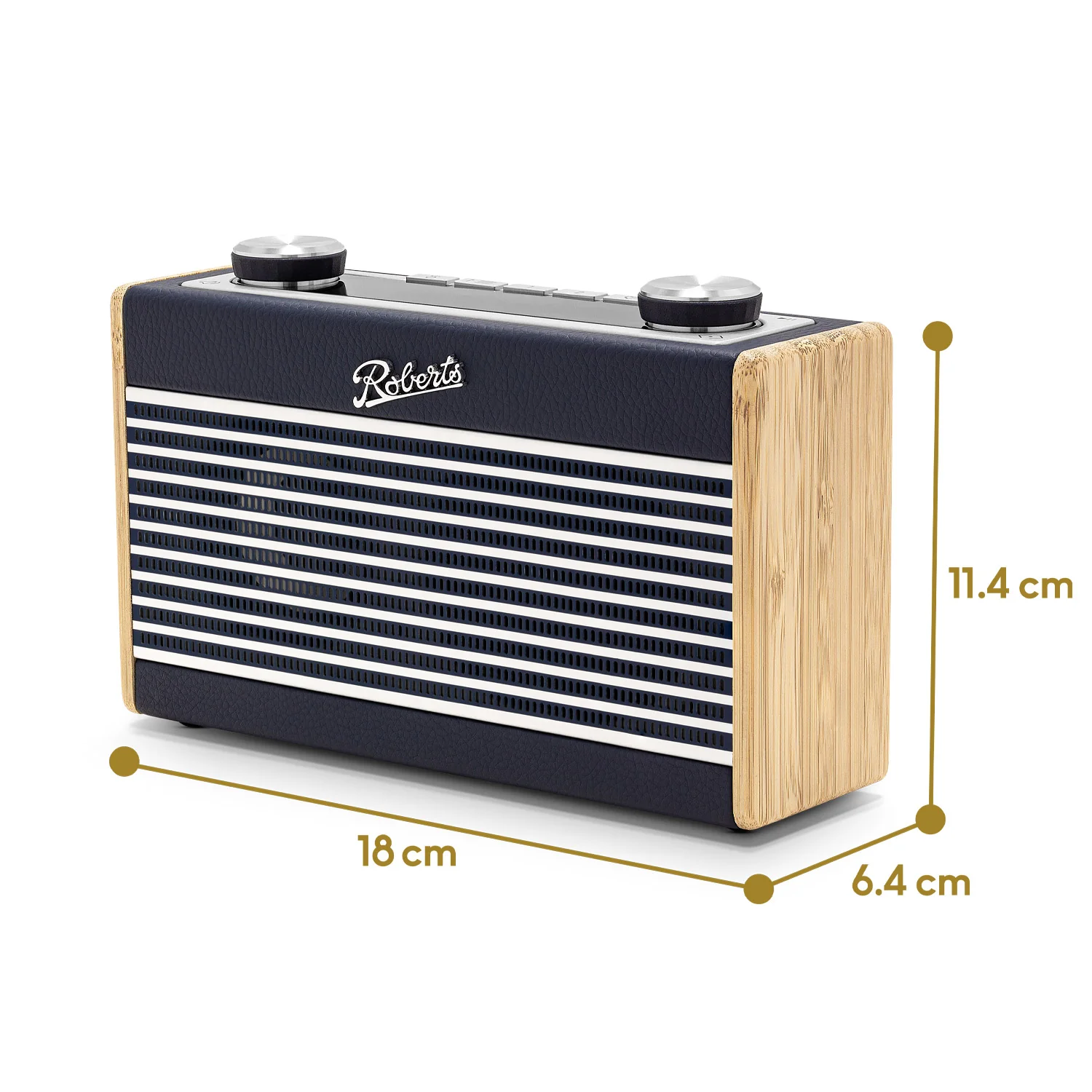 Roberts Rambler Uno DAB/DAB+/FM Bluetooth Digital Radio in Navy Blue - Image 9