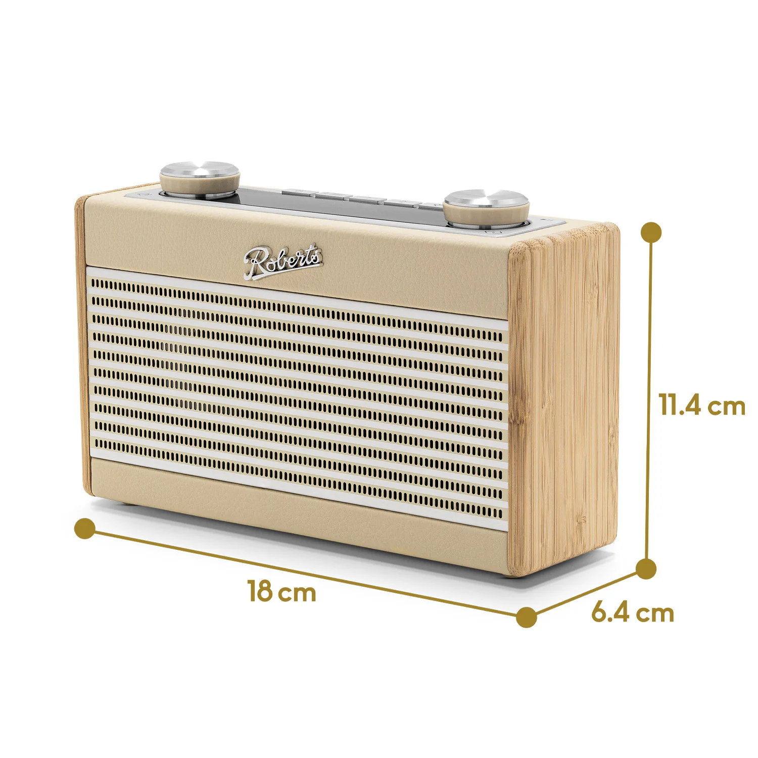 Roberts Rambler Uno DAB/DAB+/FM Bluetooth Digital Radio in Pastel Cream - Image 9
