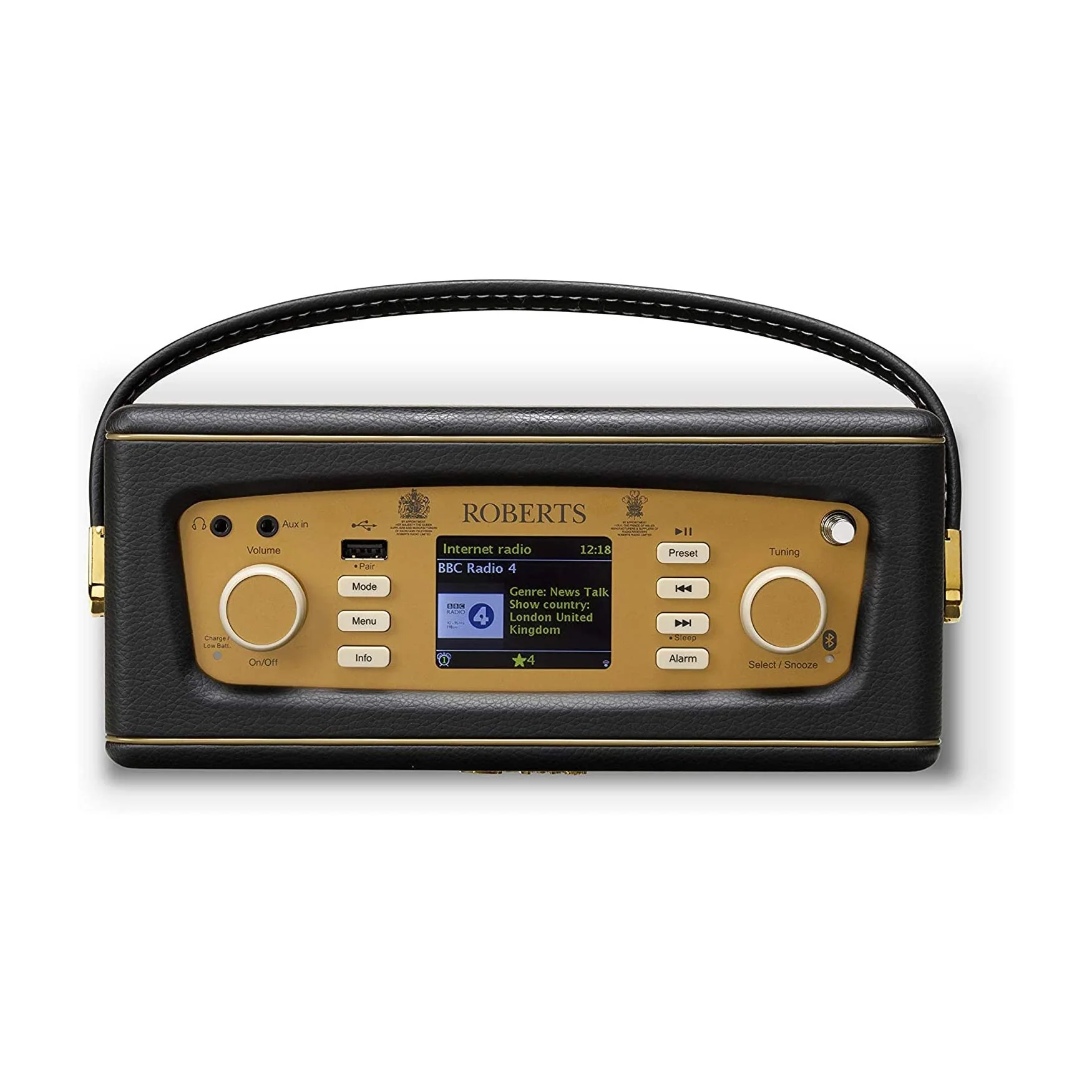 Roberts Revival iStream 3L DAB+/FM Internet Smart Radio with Bluetooth in Black - Image 4