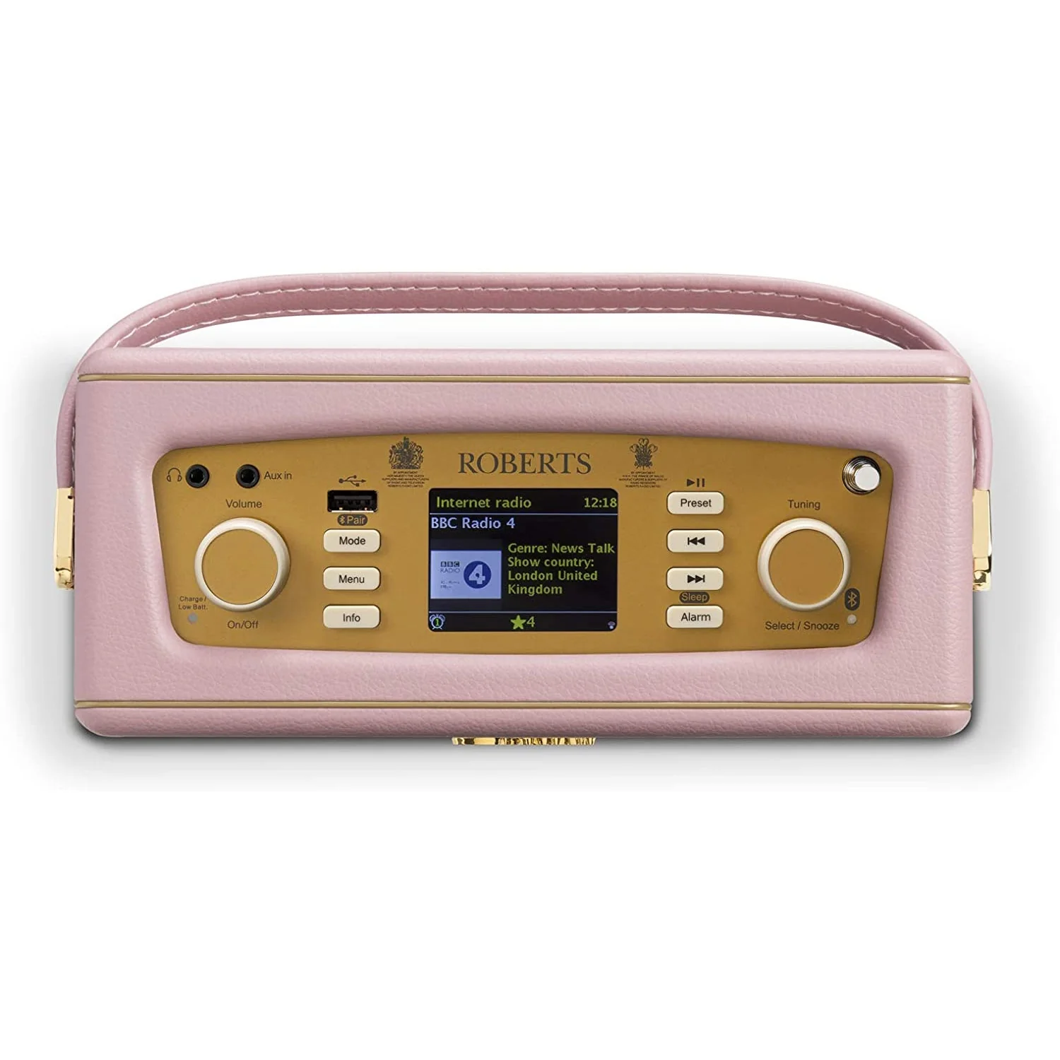 Roberts Revival iStream 3L DAB+/FM Internet Smart Radio with Bluetooth in Dusky Pink - Image 4