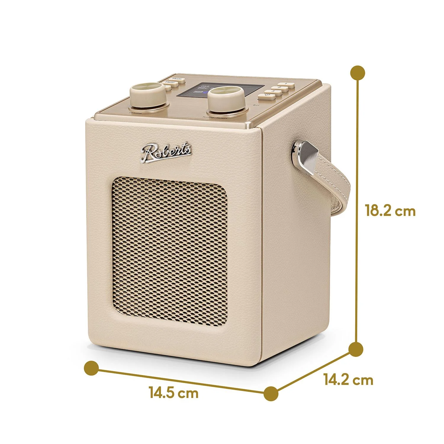 Roberts Revival Mini2 Portable DAB+/FM Radio in Pastel Cream - Image 5
