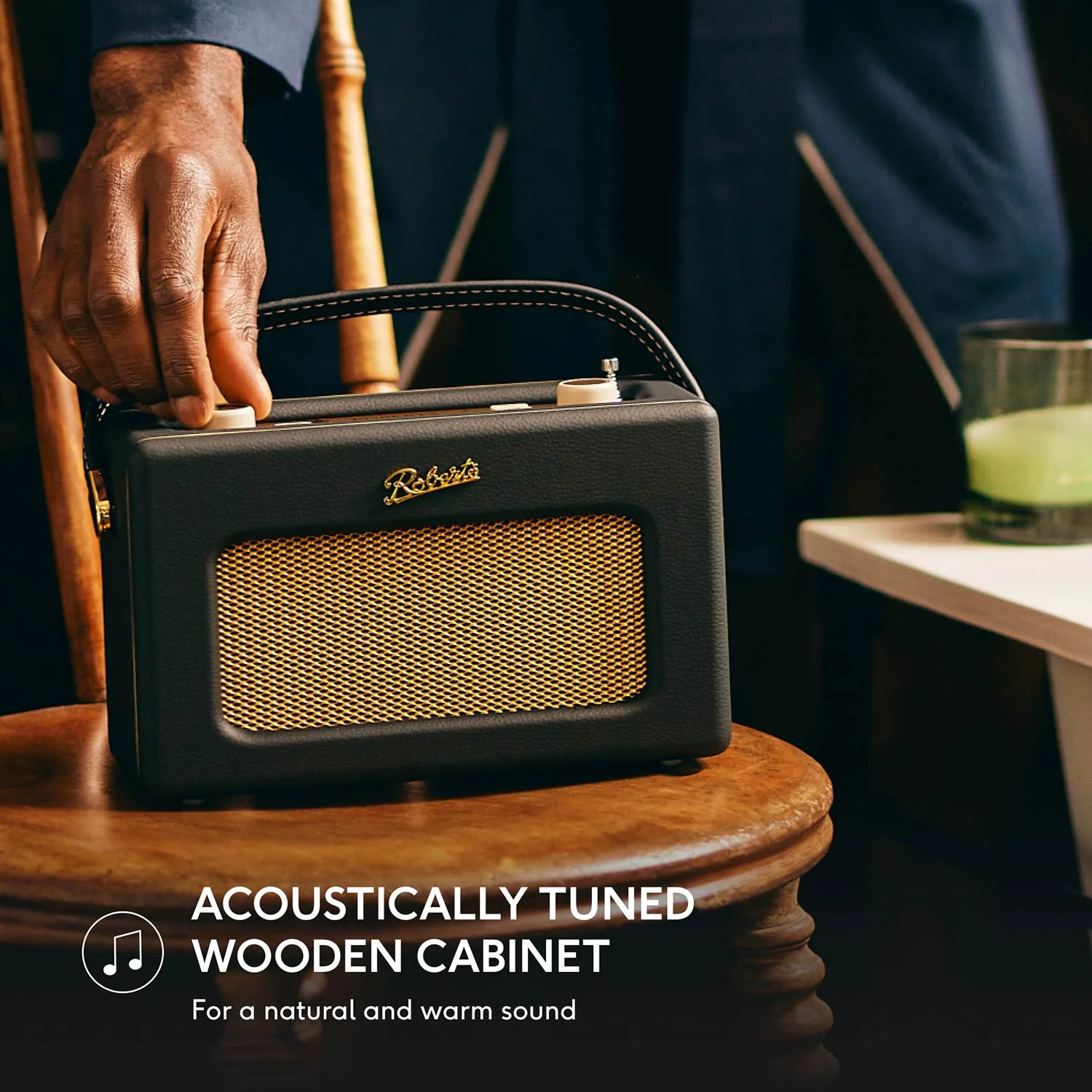 Roberts Revival RD70 DAB/FM Radio with Bluetooth in Black - Image 4