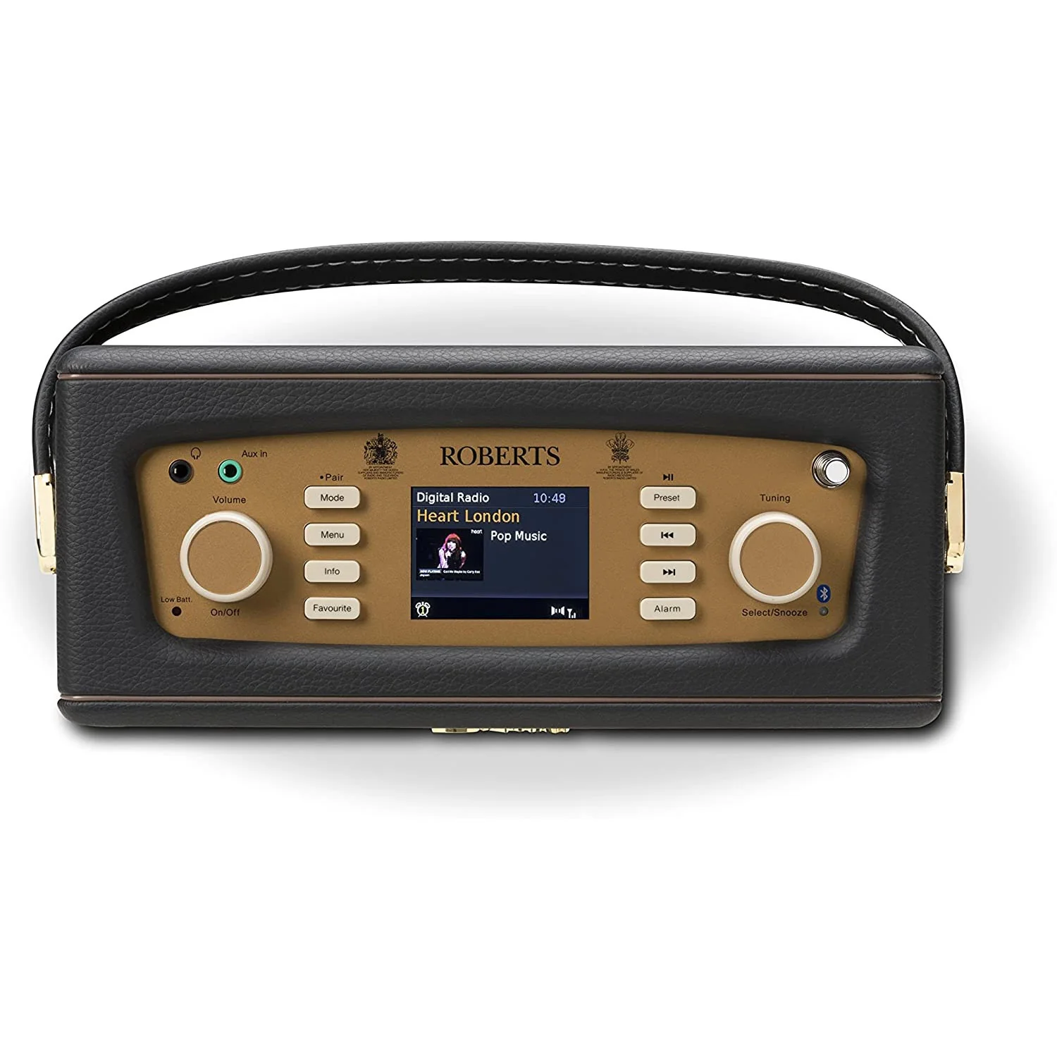 Roberts Revival RD70 DAB/FM Radio with Bluetooth in Black - Image 8