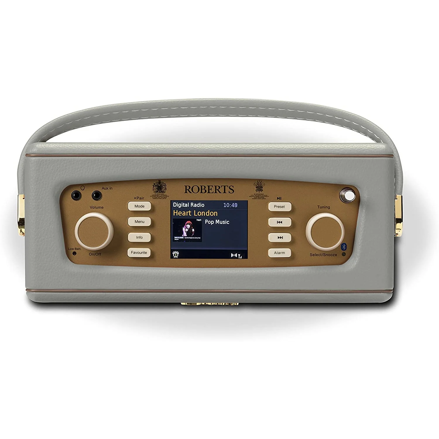 Roberts Revival RD70 DAB/FM Radio with Bluetooth in Dove Grey - Image 6