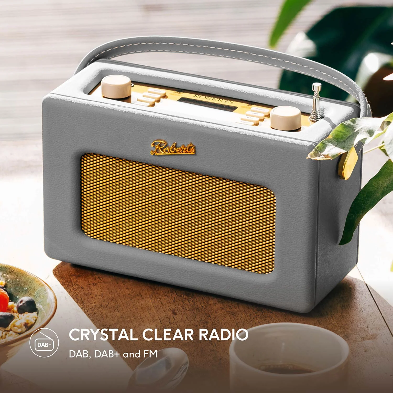 Roberts Revival RD70 DAB/FM Radio with Bluetooth in Dove Grey - Image 4