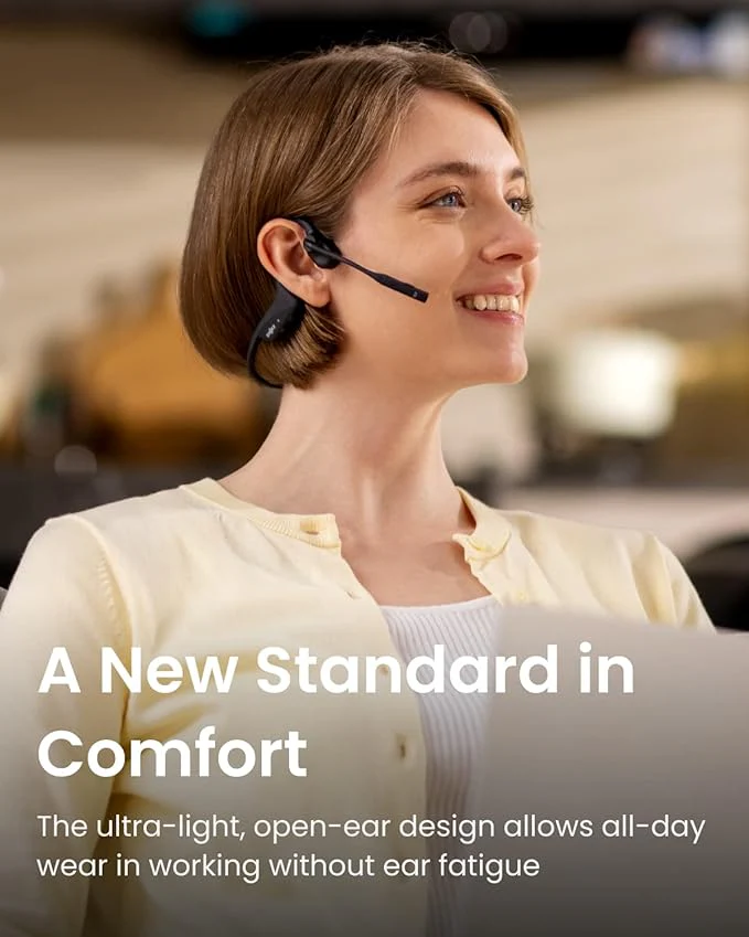 SHOKZ OpenComm 2UC Wireless Bone Conduction Bluetooth Headset (With USB-C adapter) - Image 6