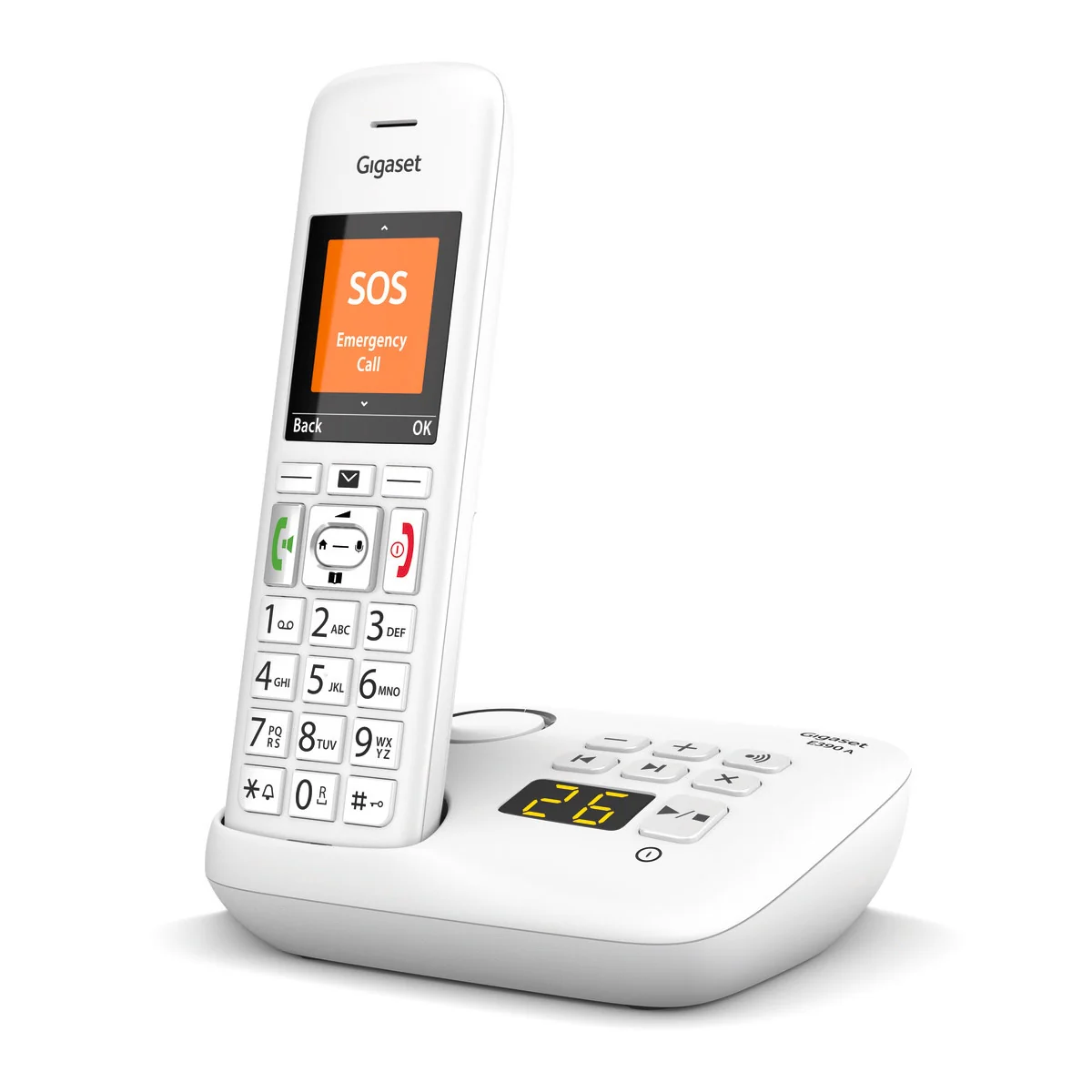 Gigaset Premium E390A Cordless Phone, Six Handsets with Big Buttons - Image 5