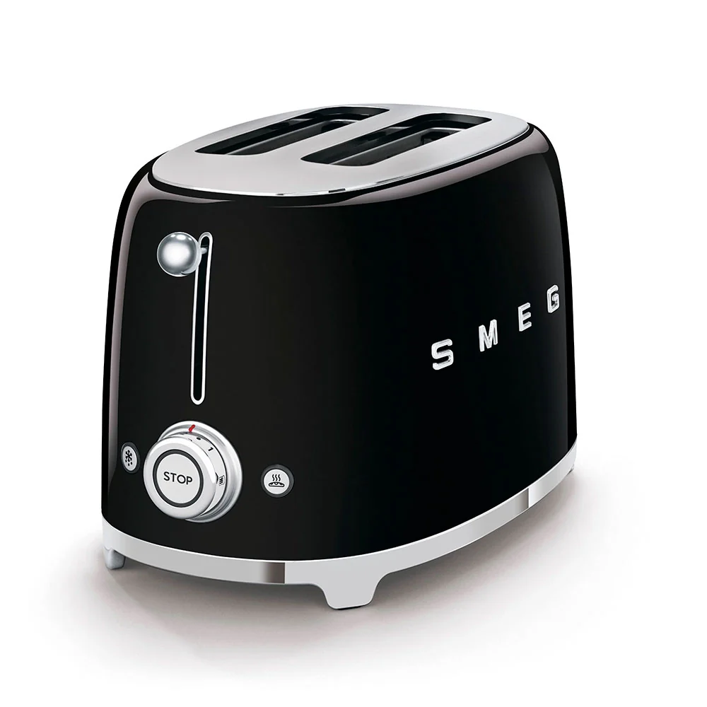 Smeg 2 Slice Toaster in Black - Image 3