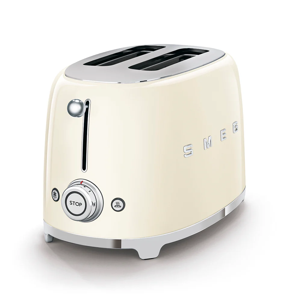 Smeg 2 Slice Toaster in Cream - Image 3