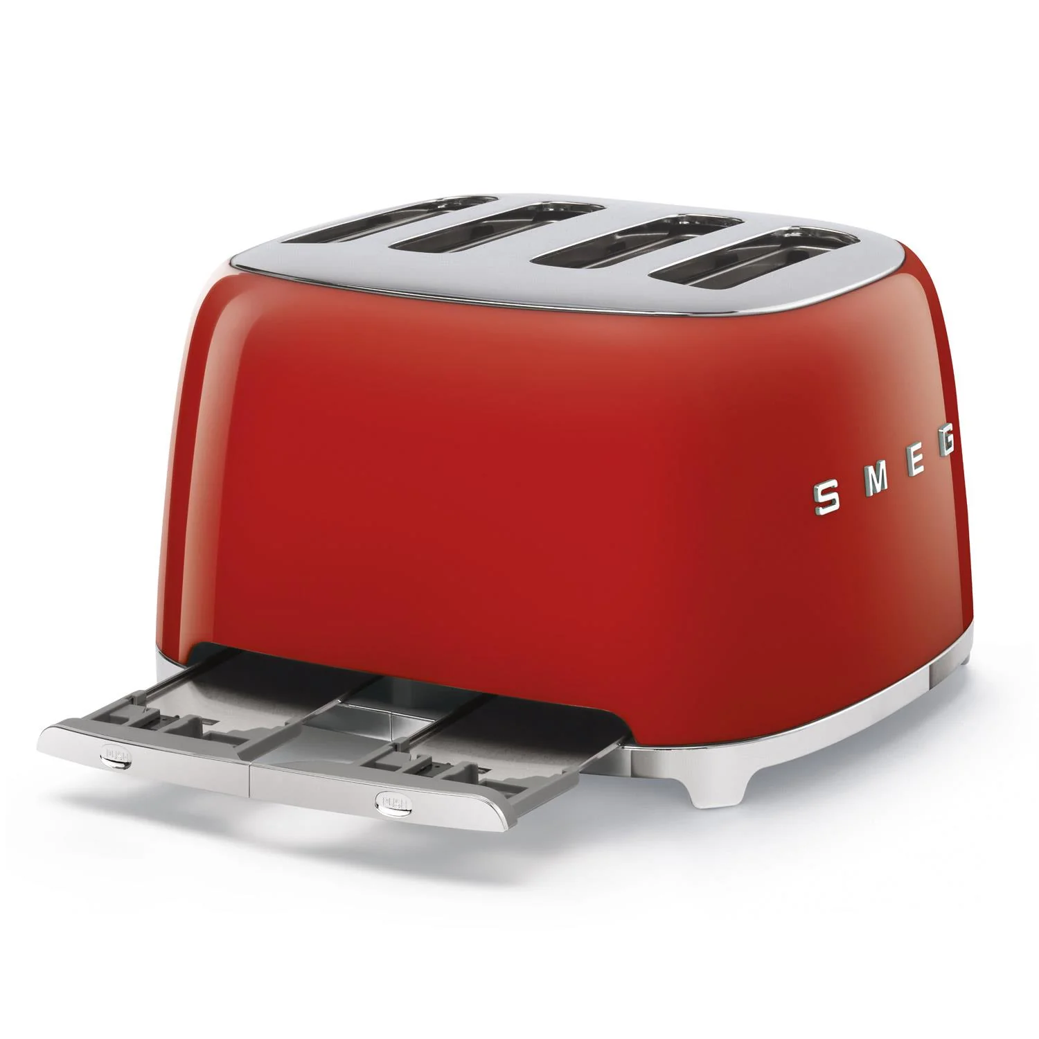 Smeg 50s Retro-Style 4 Slice Toaster in Red - Image 3